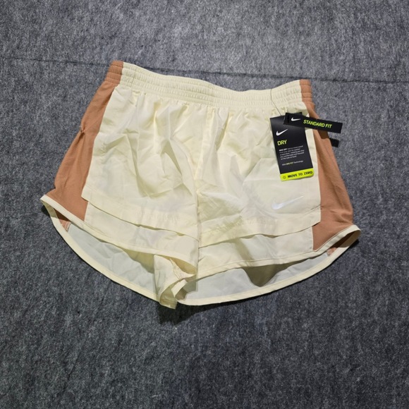 Nike Pants - Nike Running Shorts Womens Size M Yellow CZ9626-113 Dri-FIT Mesh Panel Active